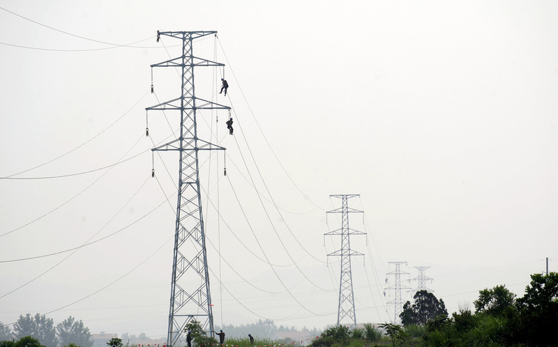 Steel Transmission Line Tower